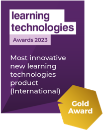 Learning Technologies Awards 2023 badge