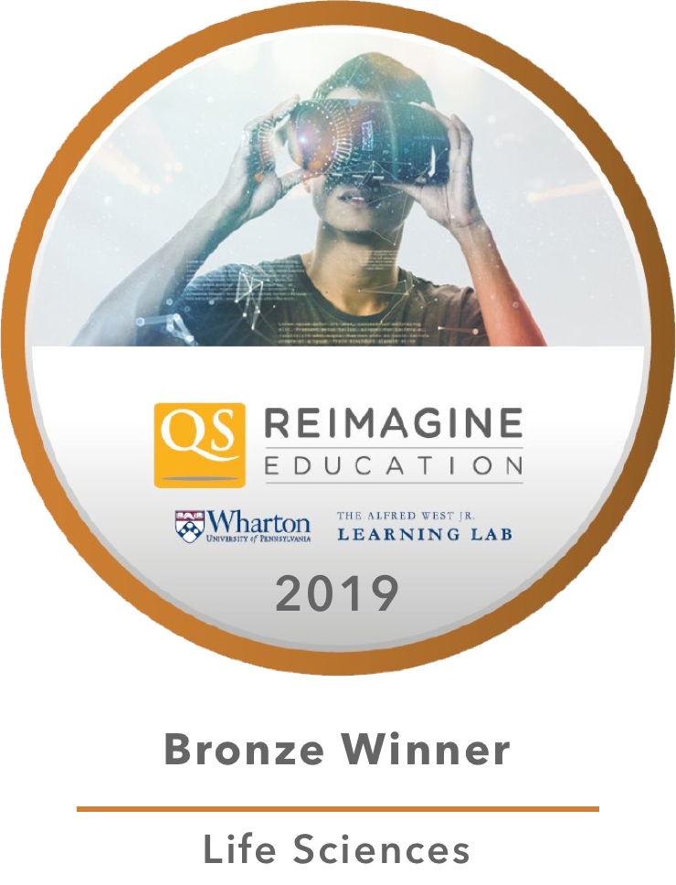 QS Reimagine Education — Life Sciences badge